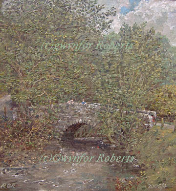 Two paintings : Cylla river and bridge -'Boys'pond