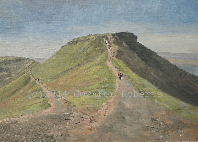 Painting of Pen y Fan, The Brecon Beacons.