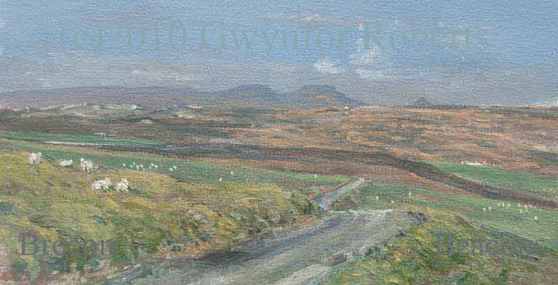 Paintings of Wales. Painting of The Brecon Beacons