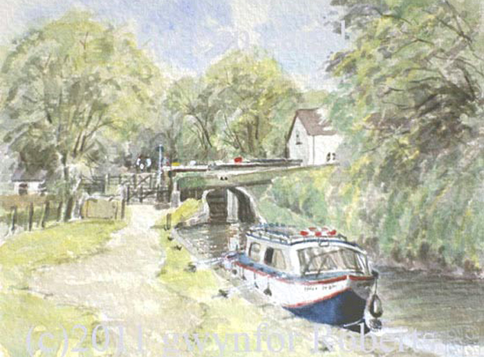 Paintings of Wales.The Brecon to Monmouthshire canal