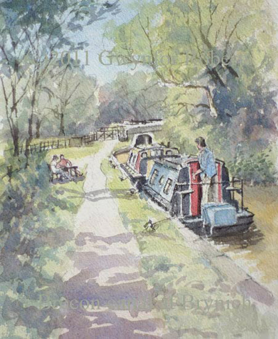 The Brynich lock on the Brecon to Monmouthshire canal