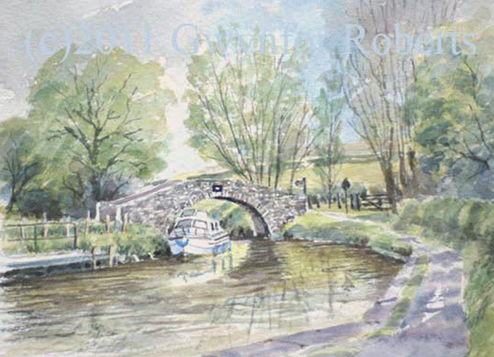 Paintings of Wales-Watercolour painting of the Brecon Beacons