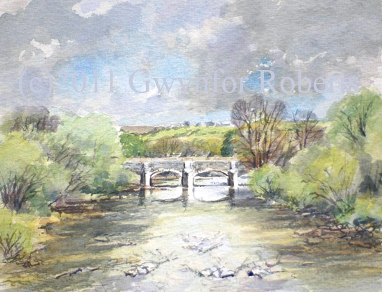 Paintings of Wales.Brynich aqueduct,Brecon