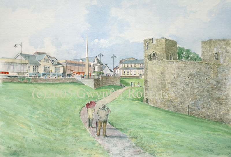 Old town - Caerphilly castle