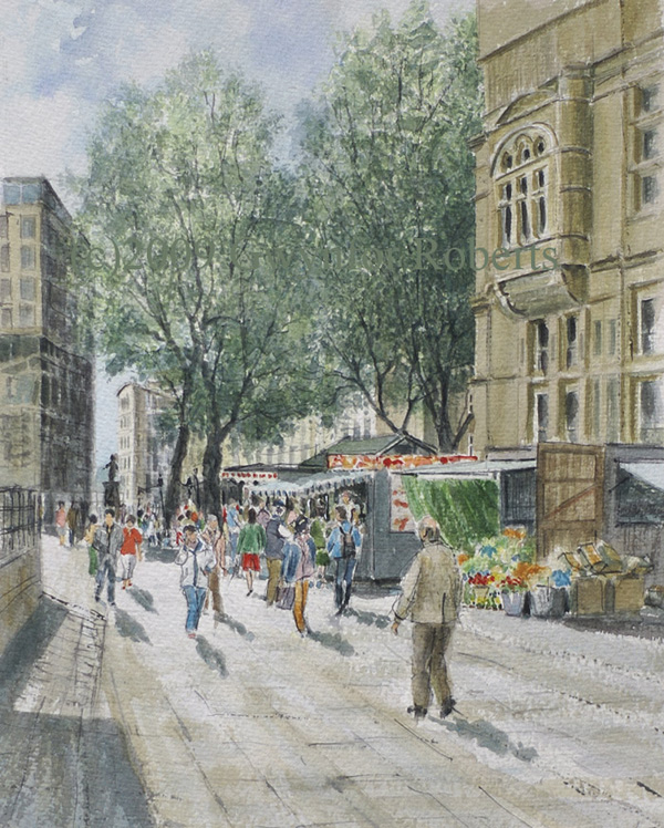 Paintings of Wales.The Hayes, Cardiff