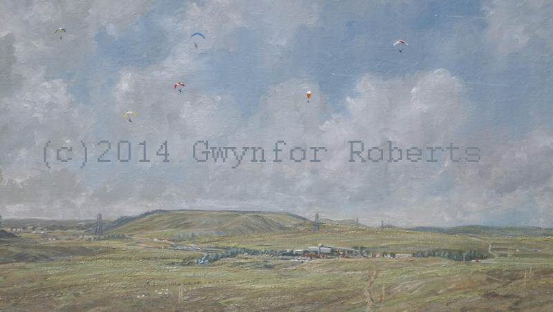 Painting of coal depot, Cwm bargoed, Near fochriw