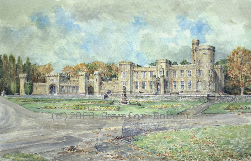 Paintings of Wales.Cyfarthfa Castle, Merthyr Tydfil