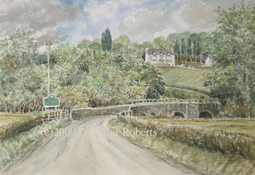 Old stone bridge at Draethen