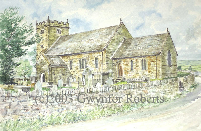 churches of Wales-paintings of Saint Ilan's church, Eglwysilan