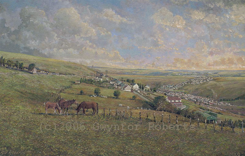 Painting of Pentwyn and Fochriw