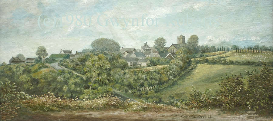 Saint Cattwg's Church from Cascade