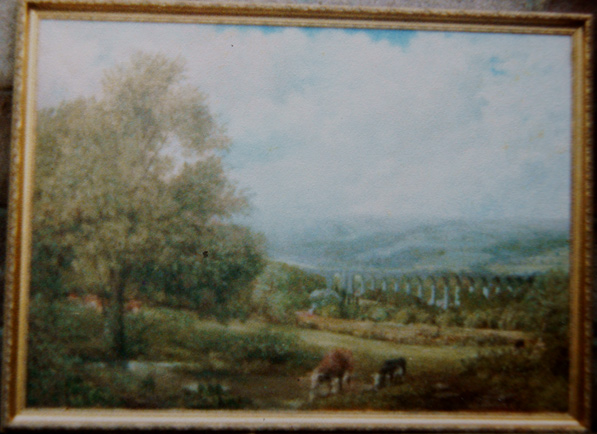 Painting of Hengoed Viaduct