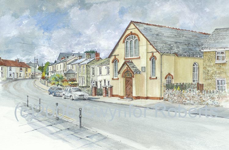 Painting of Salem Church, High Street, Nelson