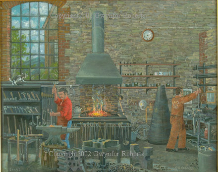 The Blacksmiths - Britannia colliery, Pengam, South Wales