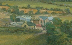 Detail from the painting of Gelli Haf Isaf farm