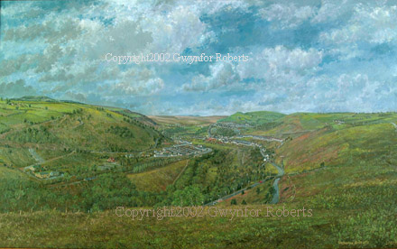 Looking towards New Tredegar from Aberbargoed
