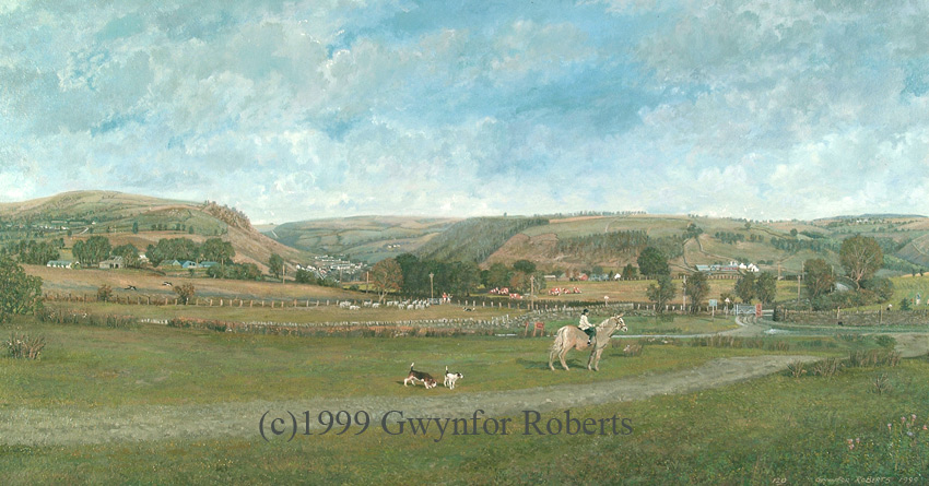 looking towards Deri from Heolddu, Bargoed