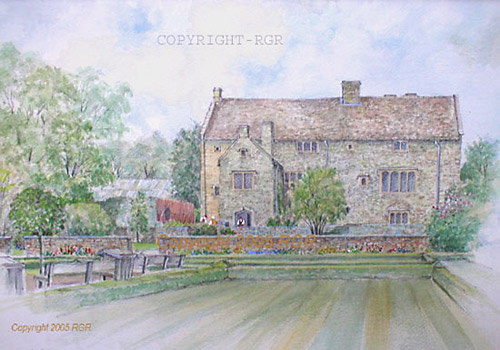 Heritage of Wales - painting of Llancaiach Fawr Manor, Nelson