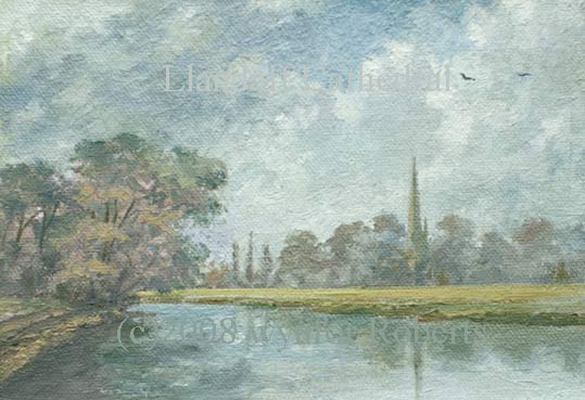 Paintings of Wales - LLandaff,Cardiff