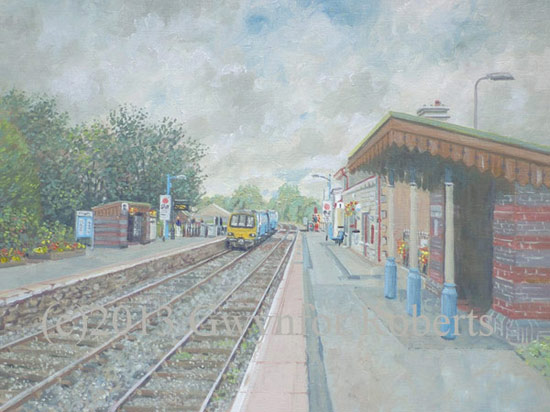 Llandovery railway Station, Powys, Wales
