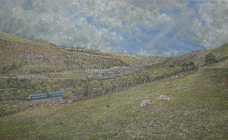 Looking South towards New Tredegar
