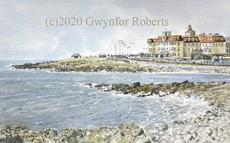 Watercolour painting of Porthcawl