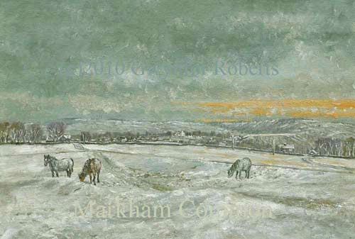 Paintings of Wales-Coed y Moeth common, Markham near Blackwood