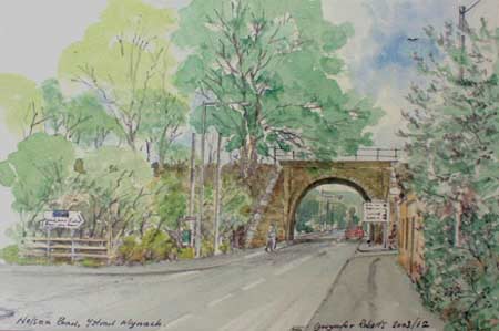 Paintings of Wales-Nelson Road, Ystrad Mynach