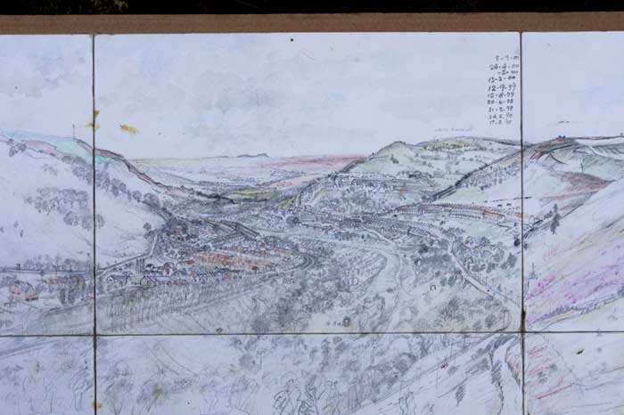 sketch for painting of New Tredegar