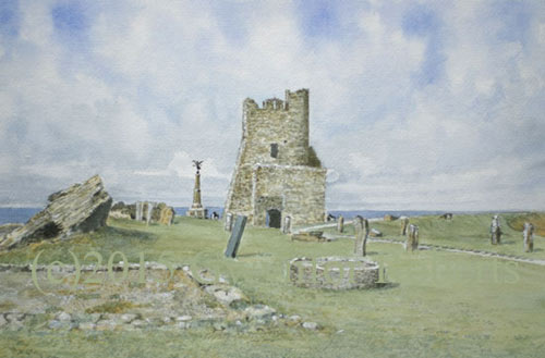 Painting of Aberystwyth Castle