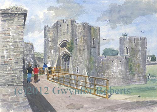 Caerphilly Castle, South Wales