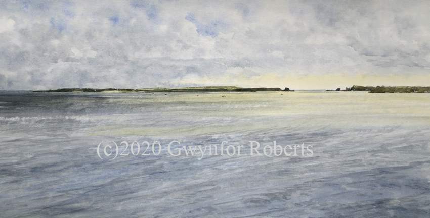 Painting of Caldey Island, Tenby