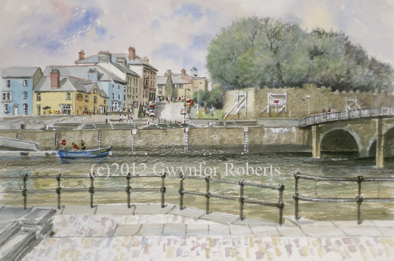 Cardigan Town from the Heritage Centre, West Wales