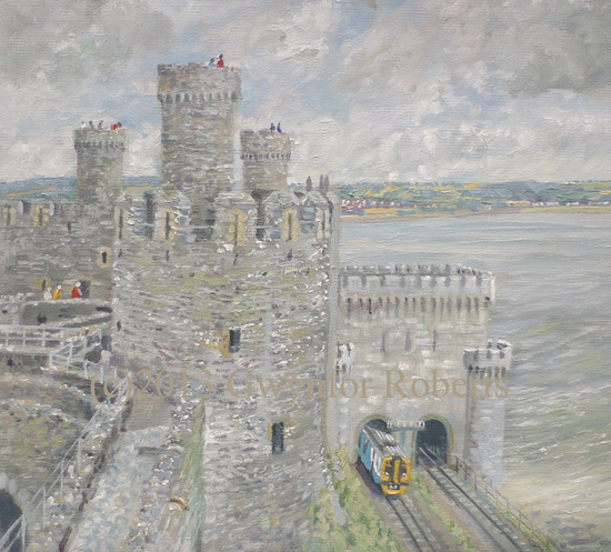 Conwy Castle and estuary