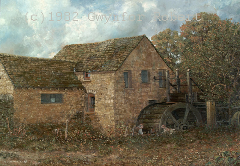 Painting of Gelligroes Mill, Pontllanfraith