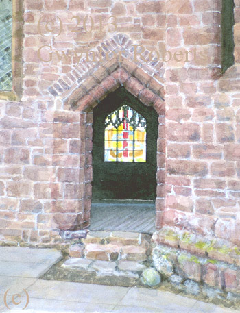Painting of Goodrich Castle, Ross On Wye, Herefordshire