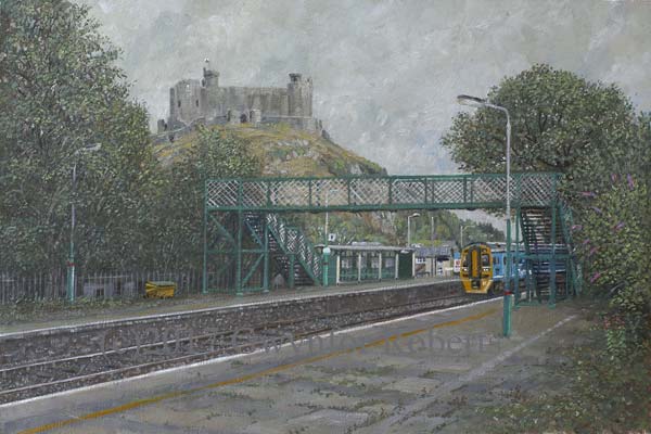 Harlech Castle from the railway station