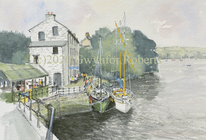 Watercolour Painting of Heritage Centre,Cardigan,West Wales