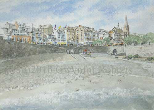 Painting of Wilder Beach, Ilfracombe, North Devon,
