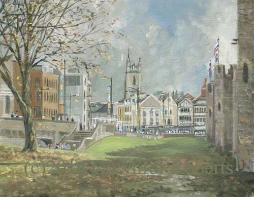 Paintings of Wales. The Hayes, Cardiff