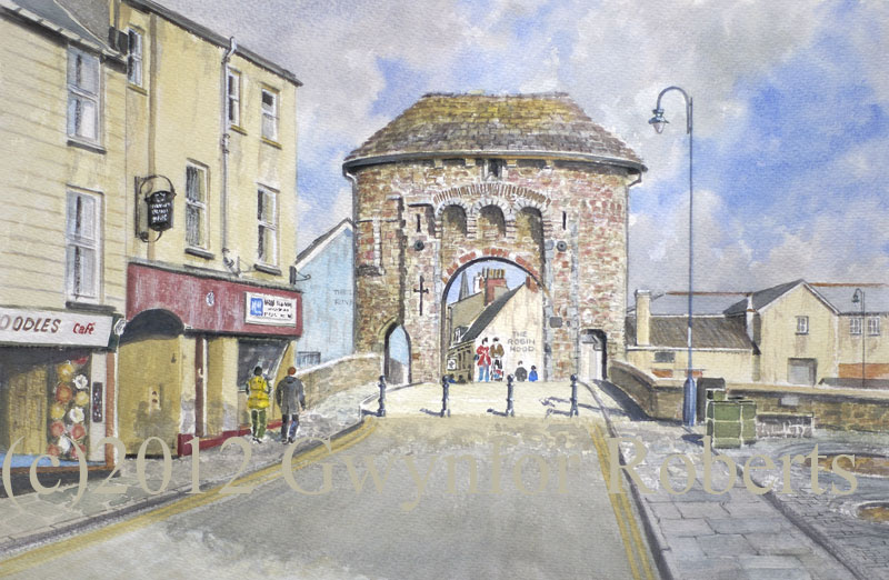 Painting of Monnow Bridge, Monmouth