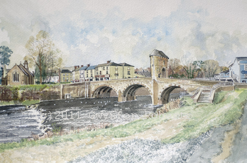 Painting of Monnow Bridge, Monmouth