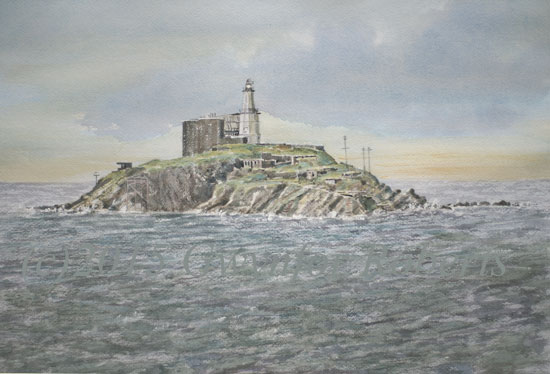 Mumbles Lighthouse from the pier.