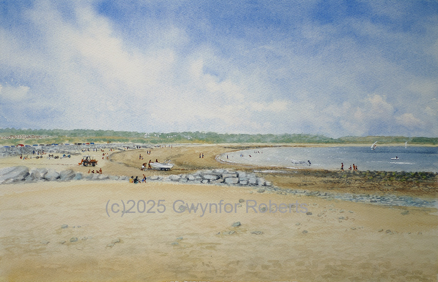 Painting of Newton Beach, Porthcawl