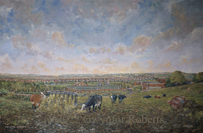 Painting of Penallta Colliery