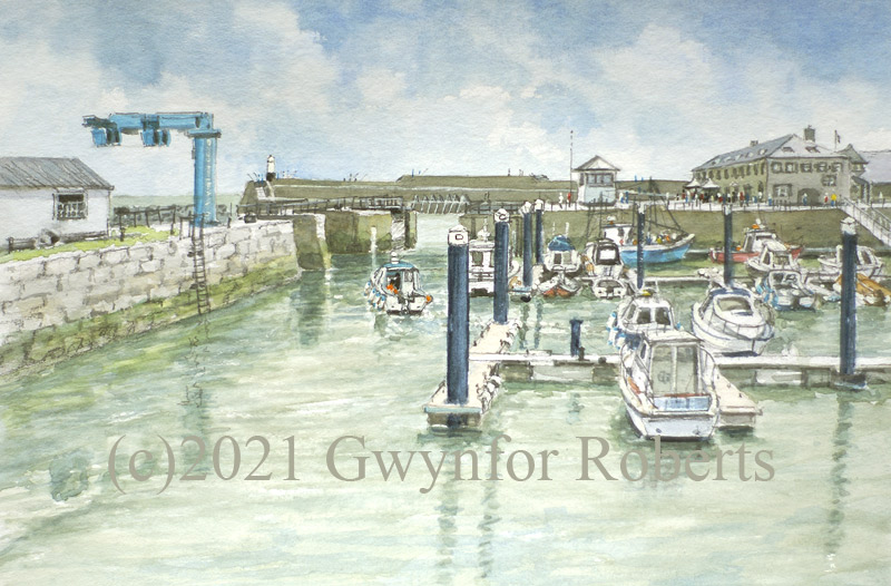 Painting-of-porthcawl-harbour