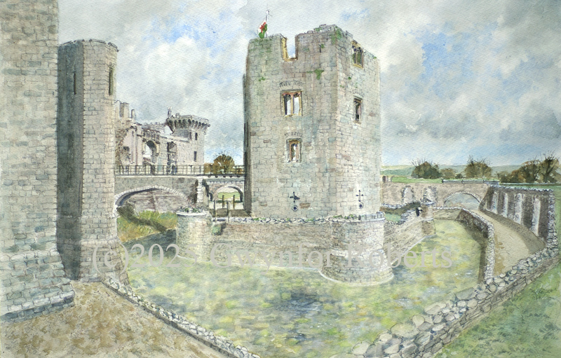Painting of Raglan Castle, Monmouthshire