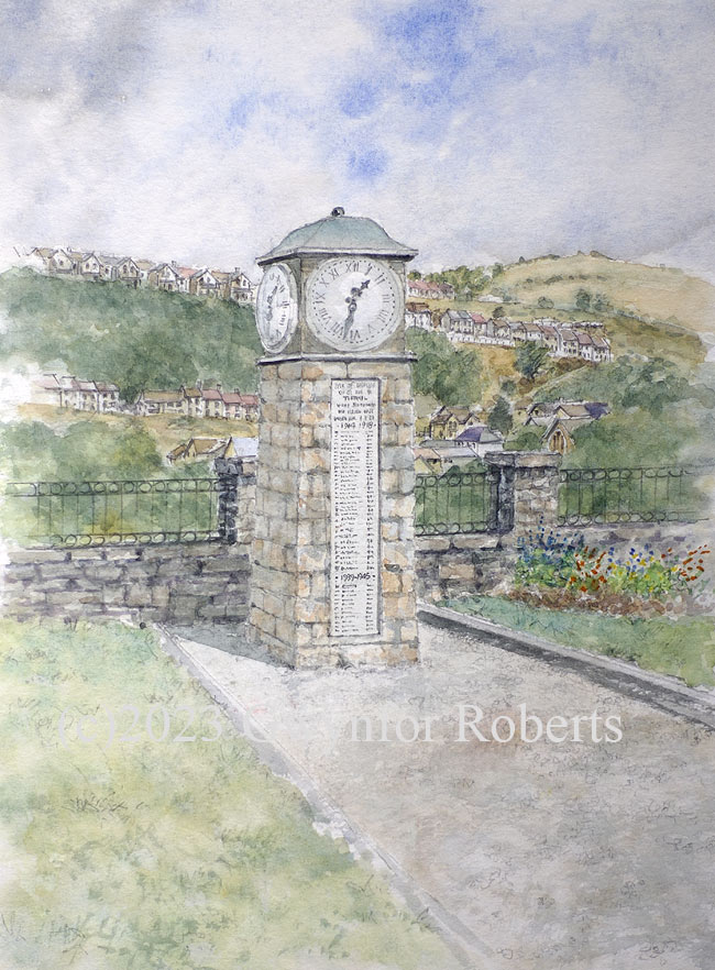 The Memmorial Clock, Tir-phil, County of Caerphilly