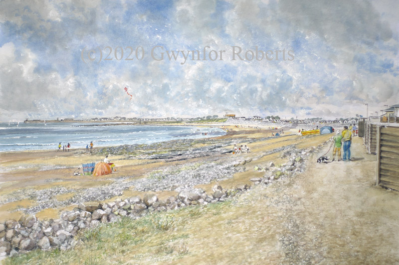 Painting of Trecco Bay, Porthcawl