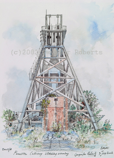 Winding gear at Penallta Colliery